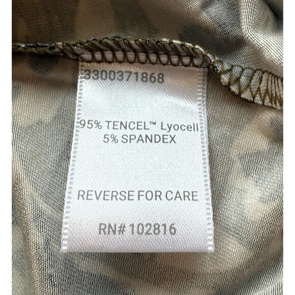 Garnet Hill Dress Size Small Green Floral Seamed Knit Trapeze Stretch Flowy NWT - Picture 5 of 10